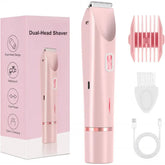 2 In 1 Hair Remover Women's Double Head Shaver Private Pubic Hair Trimmer Electric Razor Wet Dry Electric Body Hair Zayn