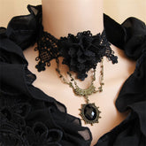 Handmade Lace Choker Women's Short Necklace Collar