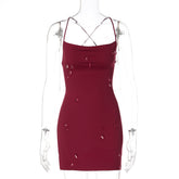 Sequined Teardrop-embellished Bodycon Dress