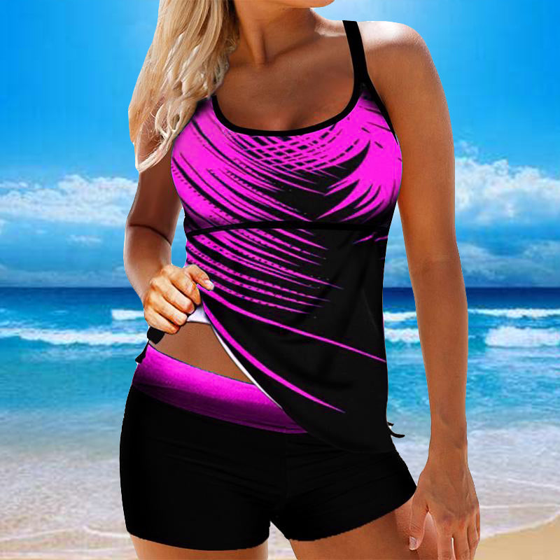 Fashion Sexy Ladies Boxer Backless Swimwear