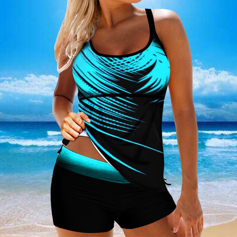 Fashion Sexy Ladies Boxer Backless Swimwear