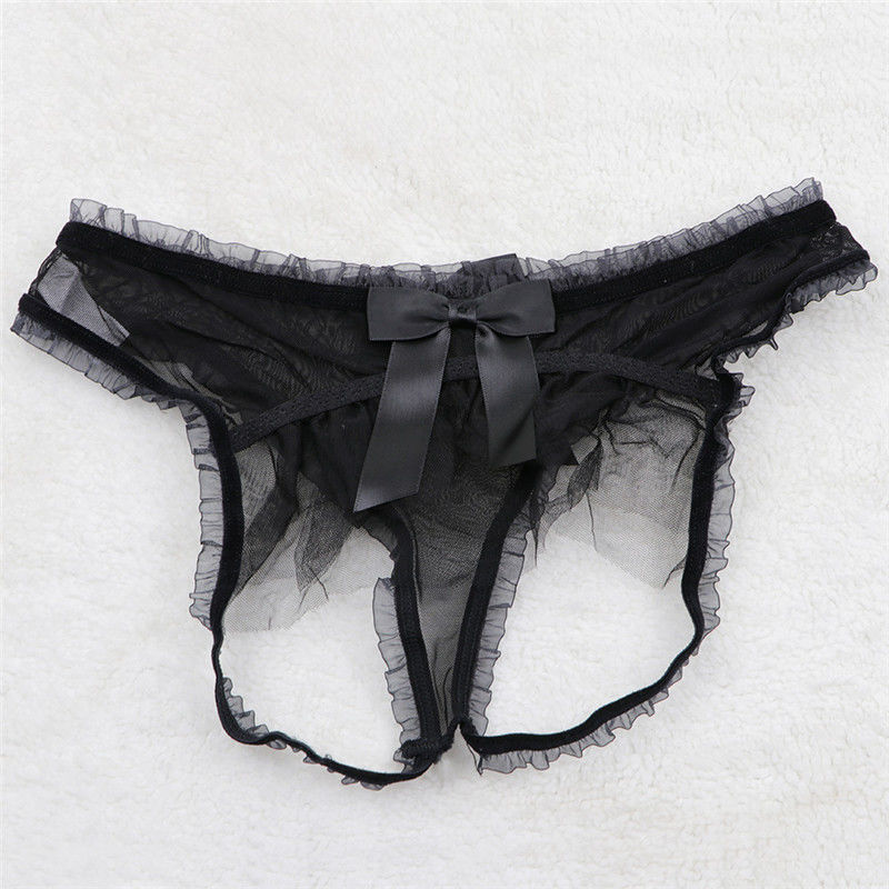 Sexy Top Gather Transparent Bra Lace Hollow Half Cup Bra