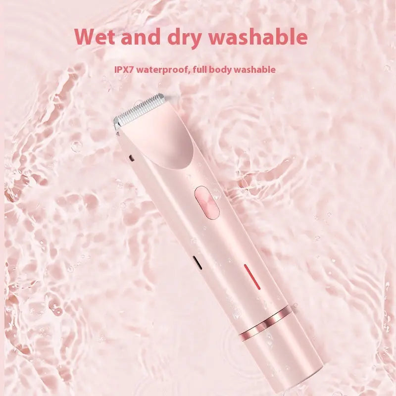 2 In 1 Hair Remover Women's Double Head Shaver Private Pubic Hair Trimmer Electric Razor Wet Dry Electric Body Hair Zayn