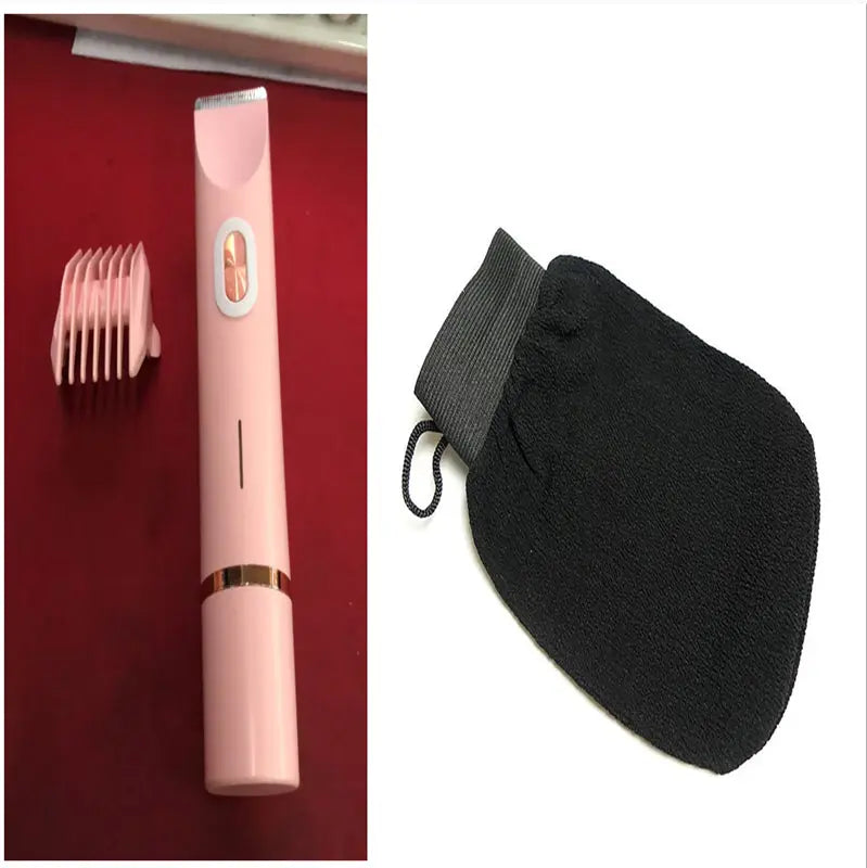 2 In 1 Hair Remover Women's Double Head Shaver Private Pubic Hair Trimmer Electric Razor Wet Dry Electric Body Hair Zayn