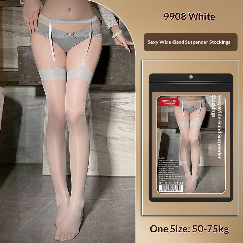 Womens Lace Seduction Bodysuit With Stockings