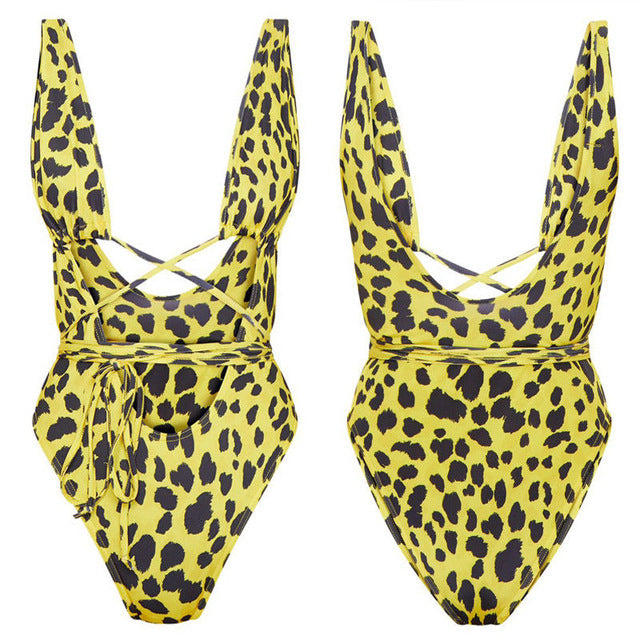 Bandage bikini swimsuit