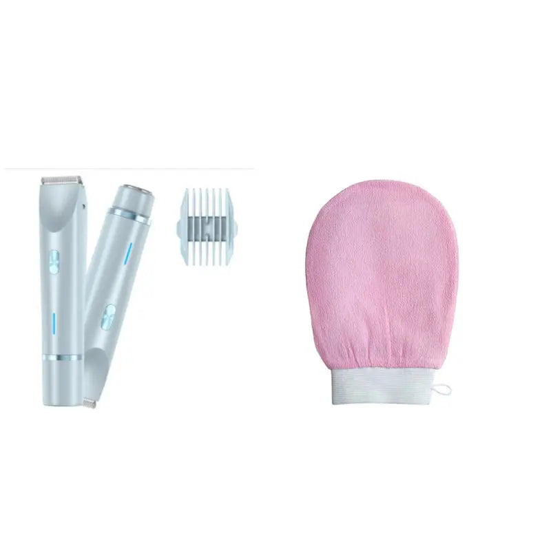 2 In 1 Hair Remover Women's Double Head Shaver Private Pubic Hair Trimmer Electric Razor Wet Dry Electric Body Hair Zayn