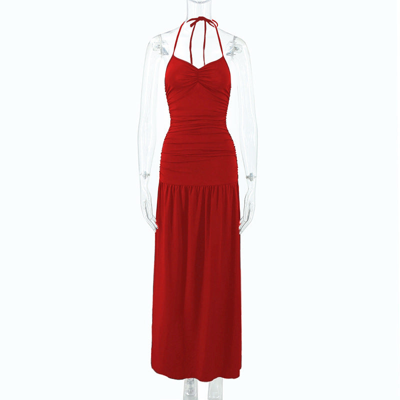 Womens Halterneck Bodycon Sheath Dress