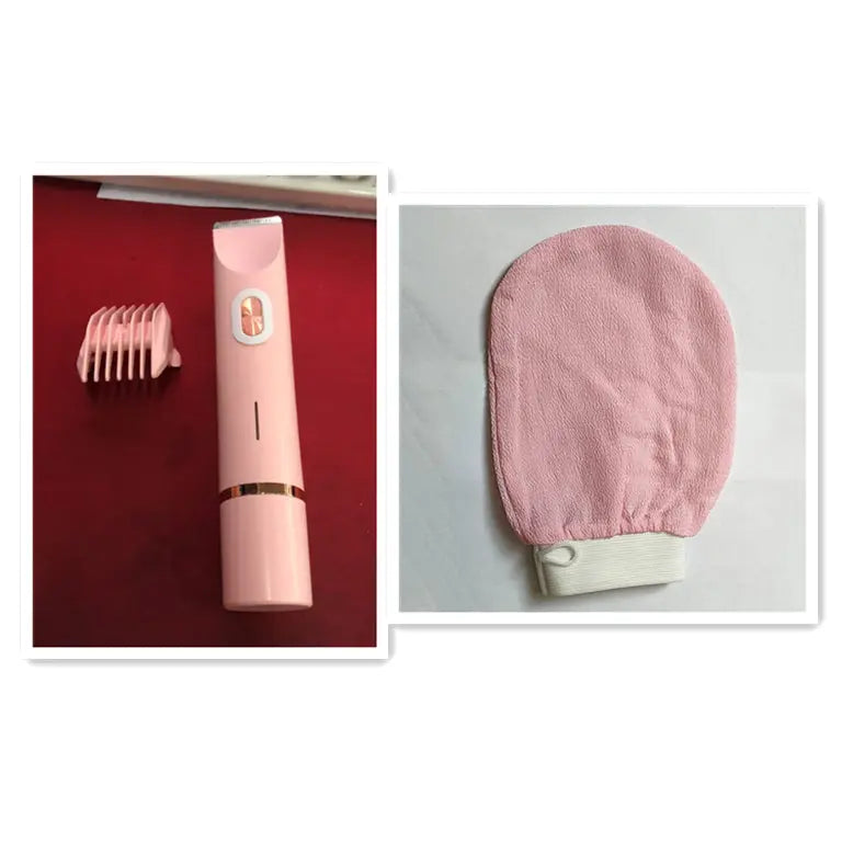 2 In 1 Hair Remover Women's Double Head Shaver Private Pubic Hair Trimmer Electric Razor Wet Dry Electric Body Hair Zayn