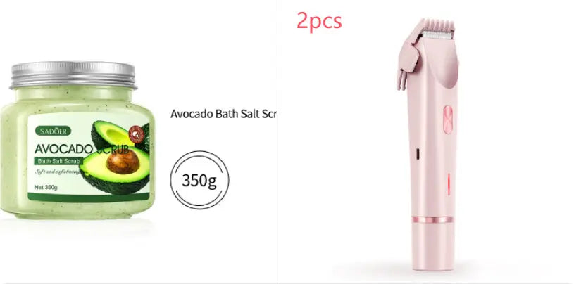 2 In 1 Hair Remover Women's Double Head Shaver Private Pubic Hair Trimmer Electric Razor Wet Dry Electric Body Hair Zayn